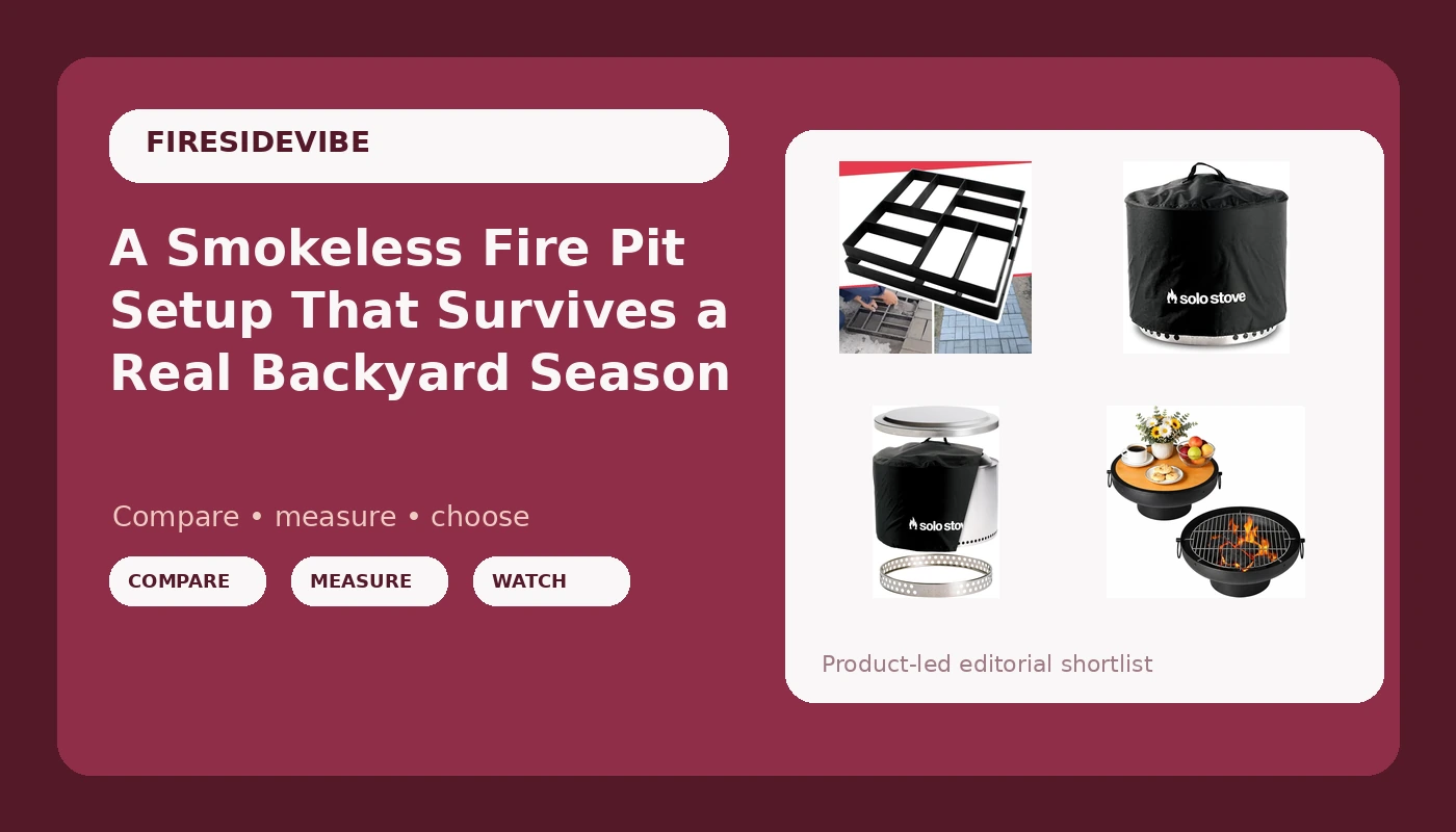 A Smokeless Fire Pit Setup That Survives a Real Backyard Season