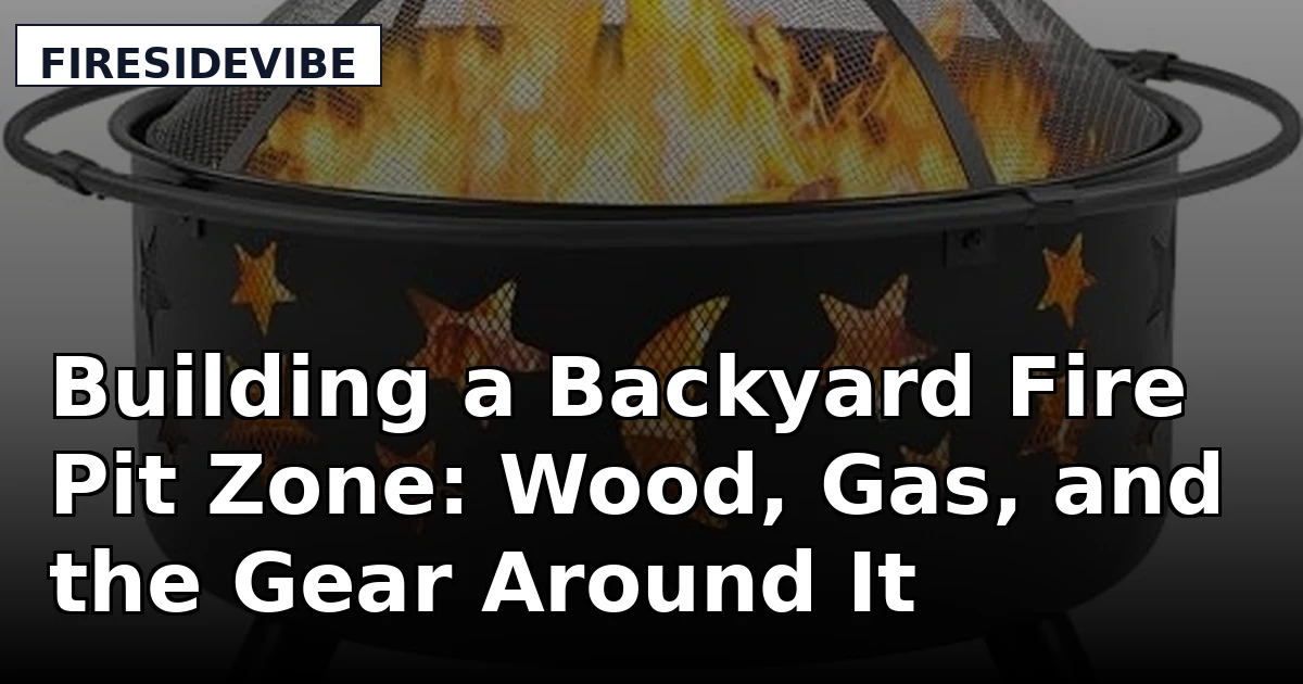 Building a Backyard Fire Pit Zone: Wood, Gas, and the Gear Around It
