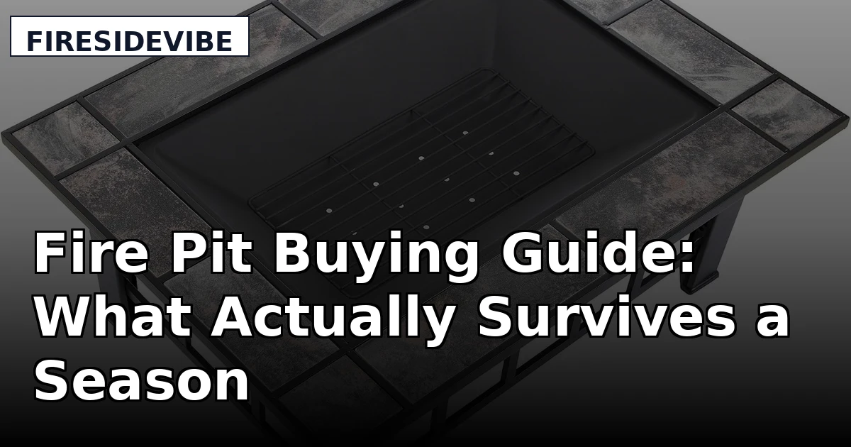 Fire Pit Buying Guide: What Actually Survives a Season