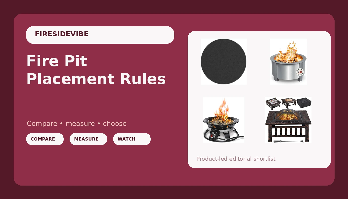 Fire Pit Placement Rules - FiresideVibe review with measurements and honest opinion