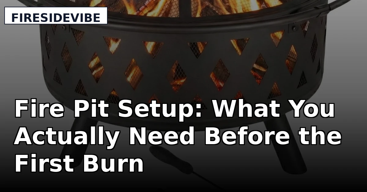 Fire Pit Setup: What You Actually Need Before the First Burn