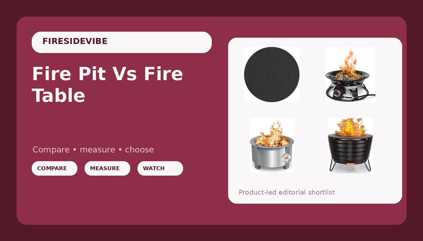 Fire Pit Vs Fire Table - FiresideVibe review with measurements and honest opinion