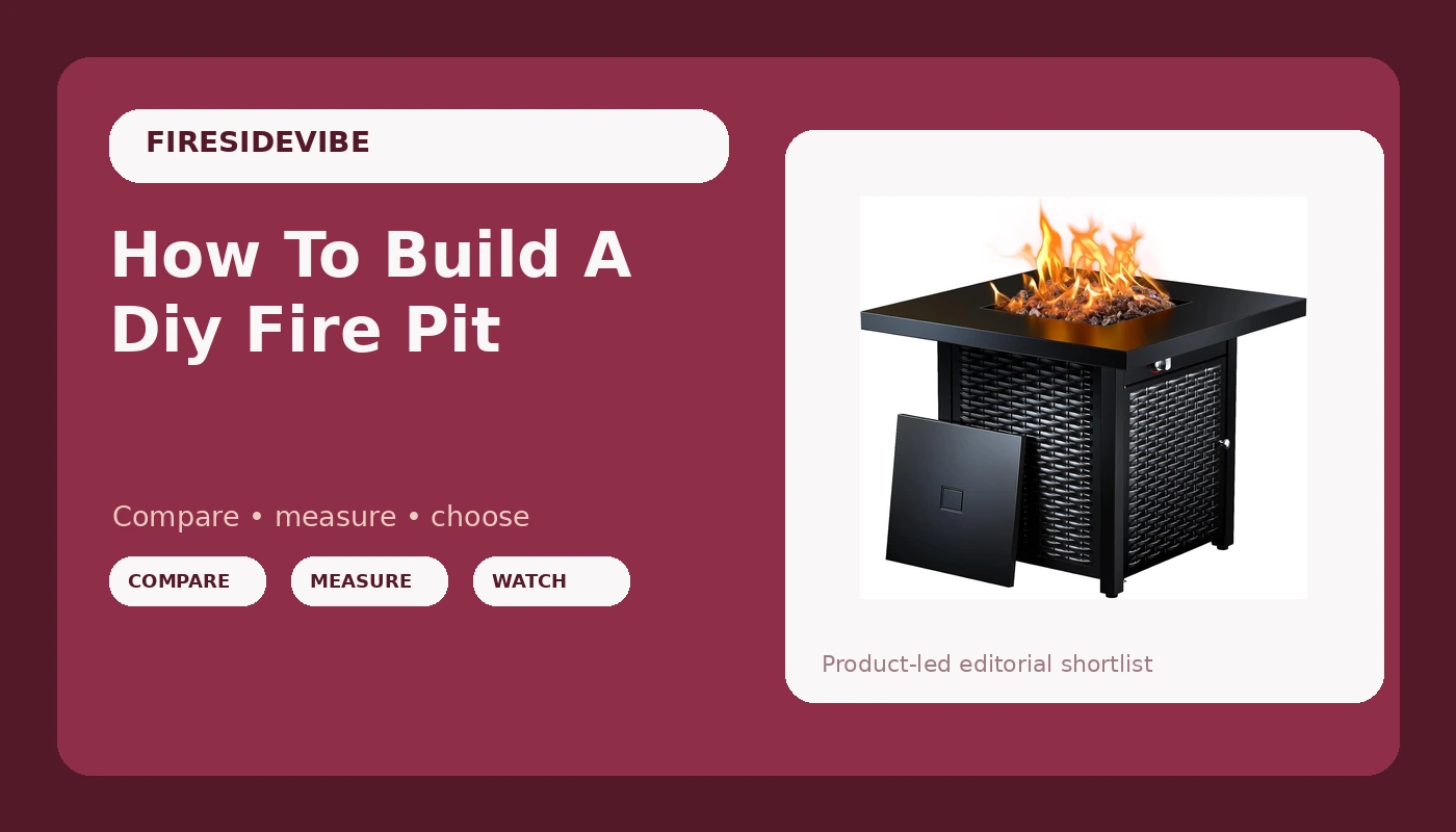 How To Build A Diy Fire Pit - FiresideVibe review with measurements and honest opinion