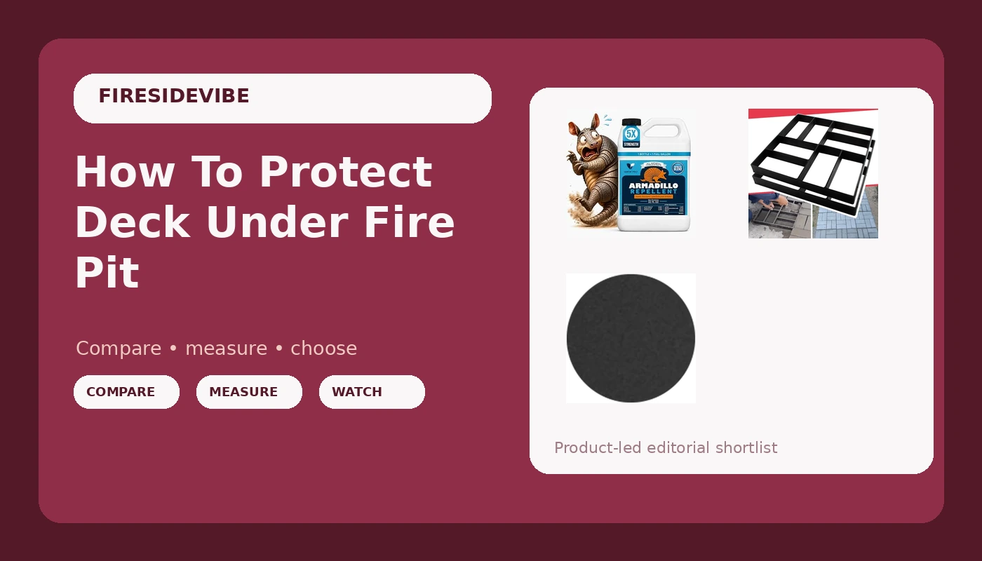 How To Protect Deck Under Fire Pit - FiresideVibe review with measurements and honest opinion