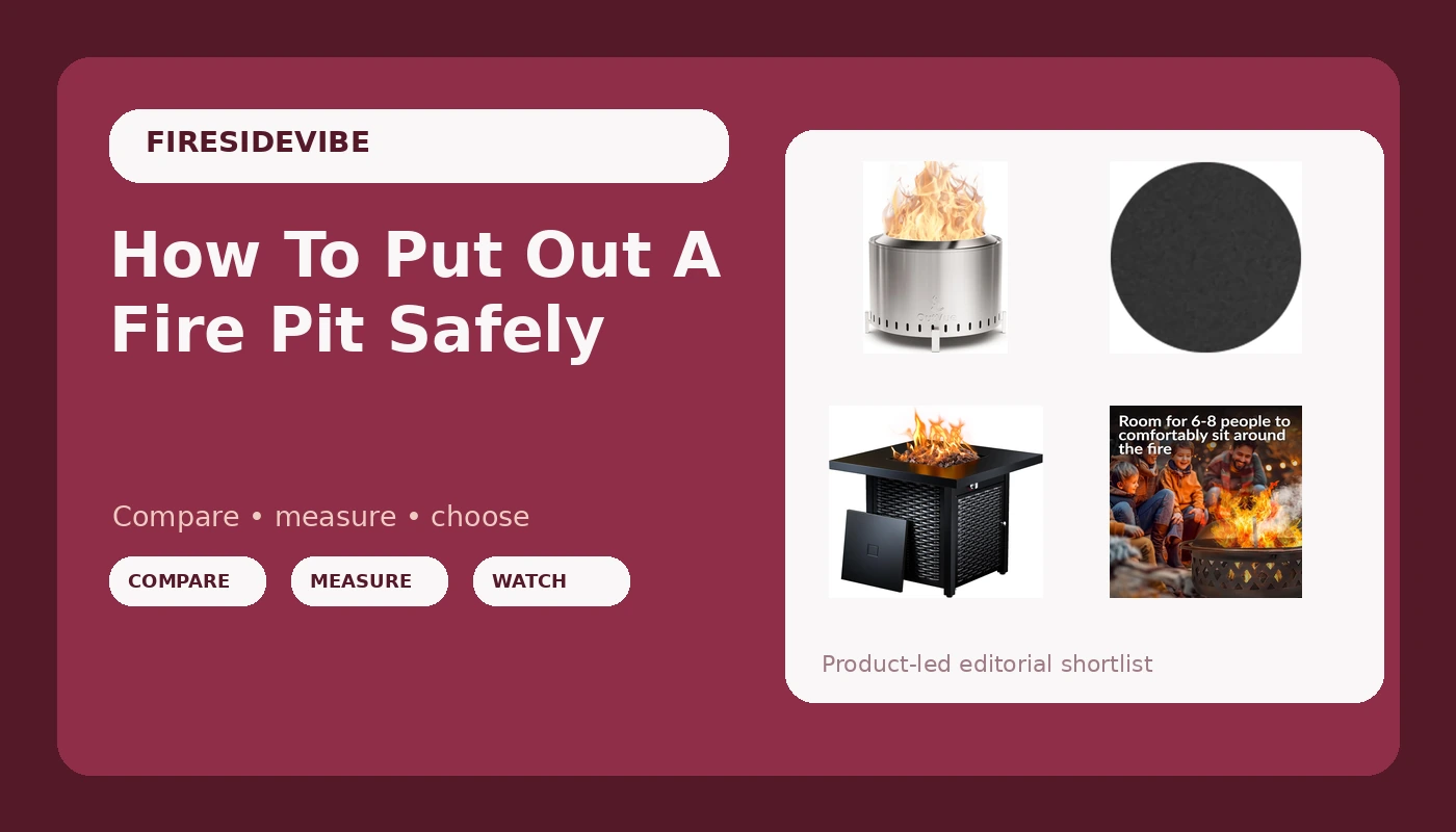 How To Put Out A Fire Pit Safely - FiresideVibe review with measurements and honest opinion