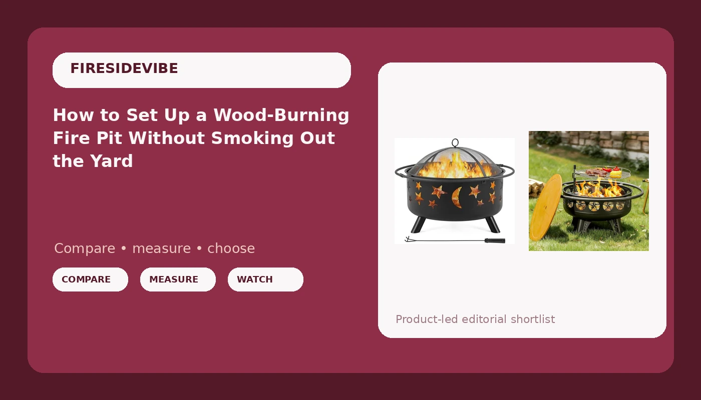How to Set Up a Wood-Burning Fire Pit Without Smoking Out the Yard