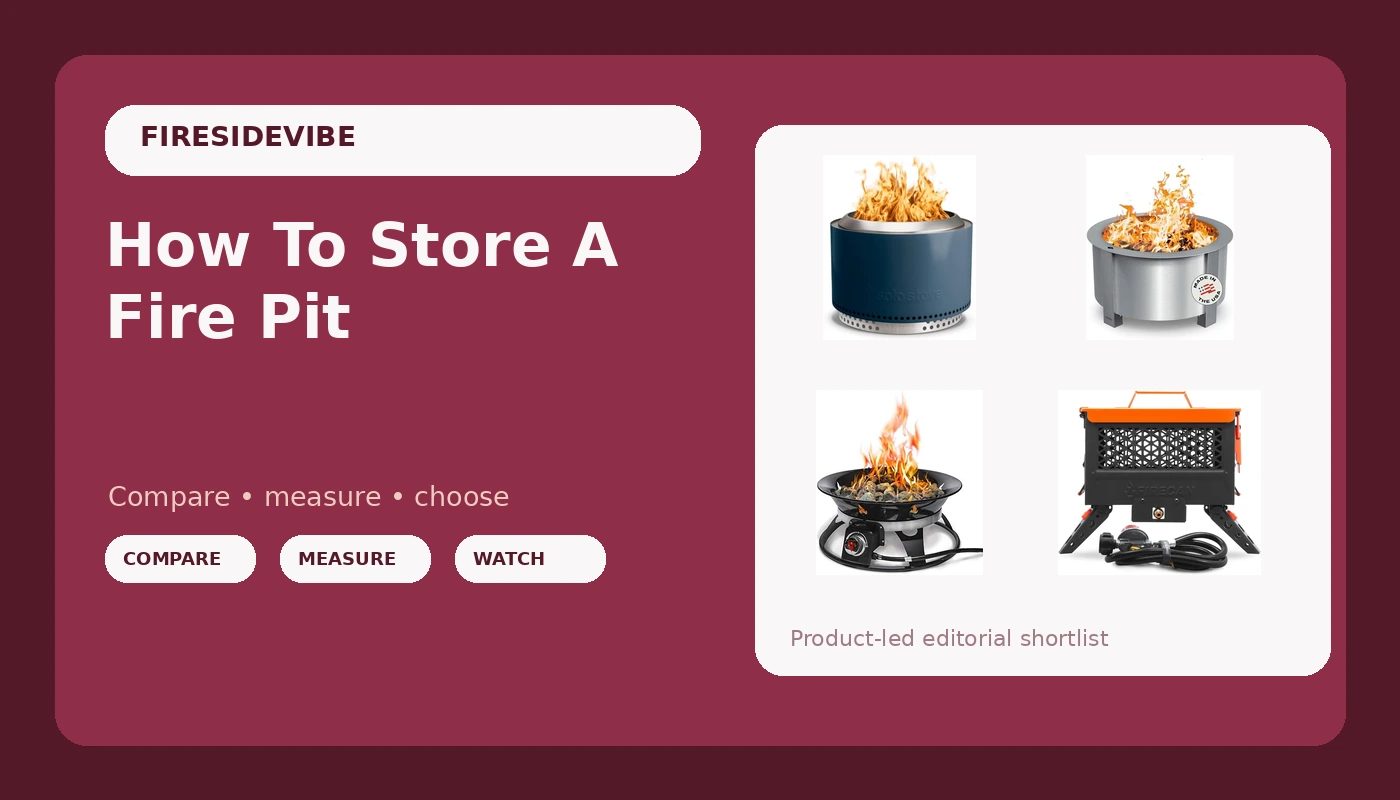 How To Store A Fire Pit - FiresideVibe review with measurements and honest opinion