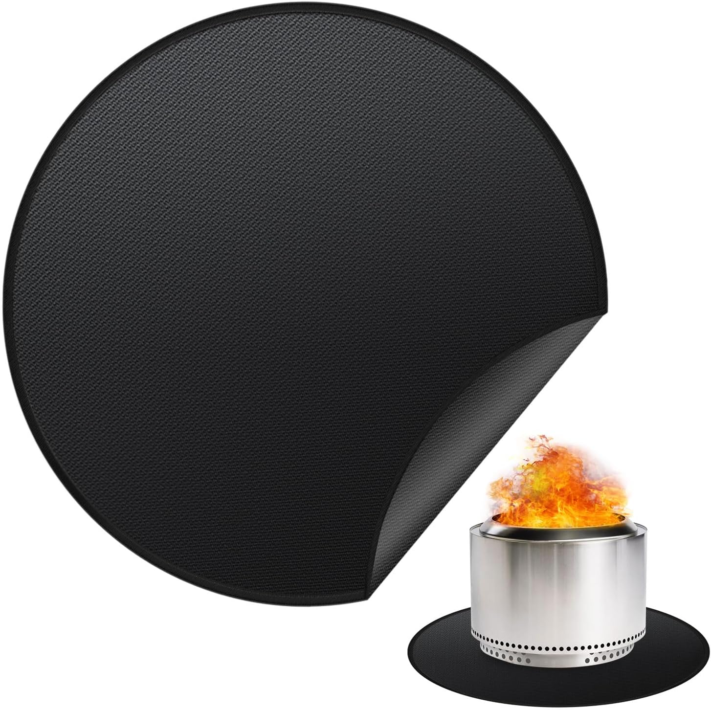 48" Fire Pit Mat for Solo Stove Yukon - Round Under Grill Mat