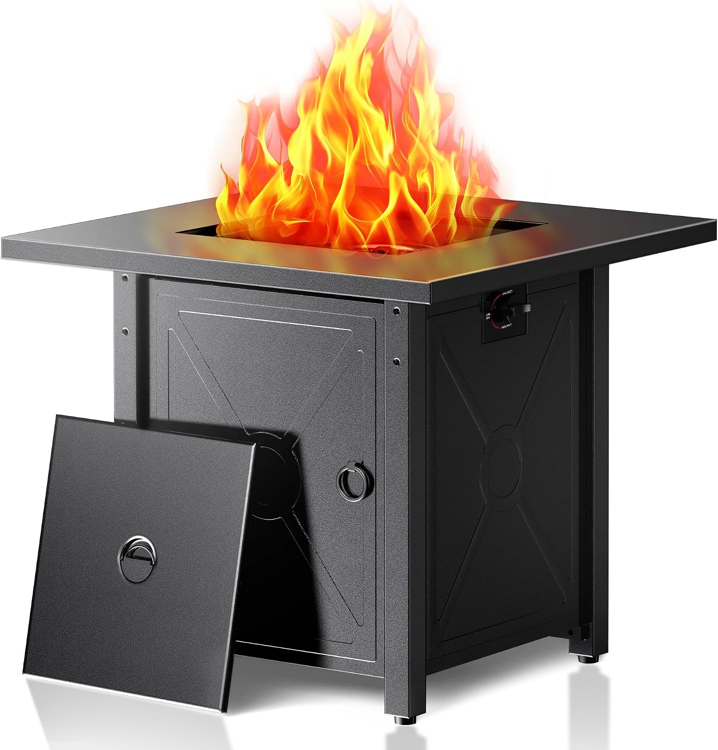 Electactic 28" 3-in-1 Propane Fire Pit Table, 50,000 BTU