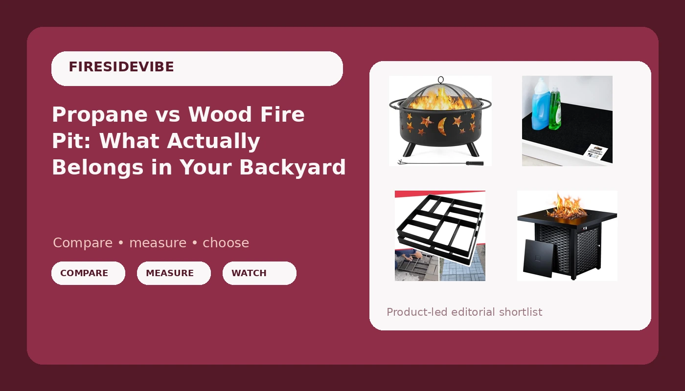 Propane vs Wood Fire Pit: What Actually Belongs in Your Backyard