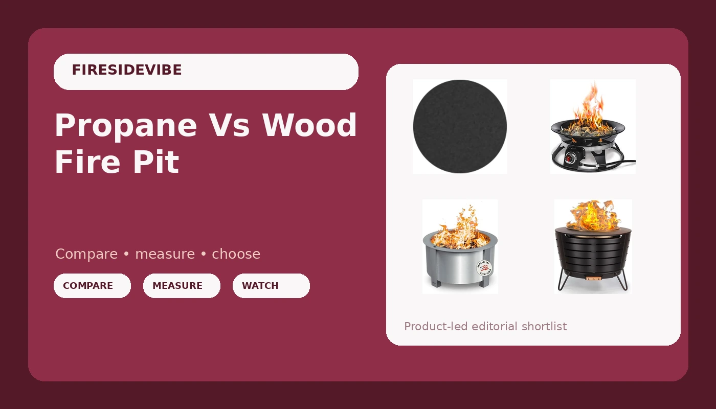Propane Vs Wood Fire Pit - FiresideVibe review with measurements and honest opinion