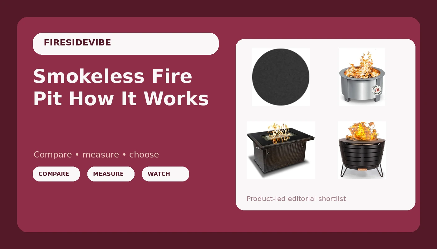 Smokeless Fire Pit How It Works - FiresideVibe review with measurements and honest opinion