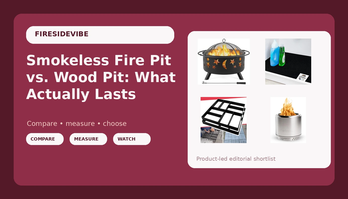 Smokeless Fire Pit vs. Wood Pit: What Actually Lasts